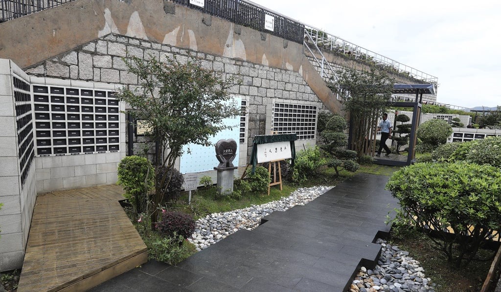 The garden of remembrance at Tseung Kwan O cemetery. Photo: Edward Wong