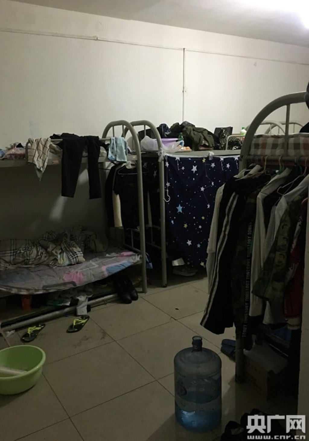 There is no natural lighting or ventilation and only one fire exit for 400 occupants. Photo: Handout