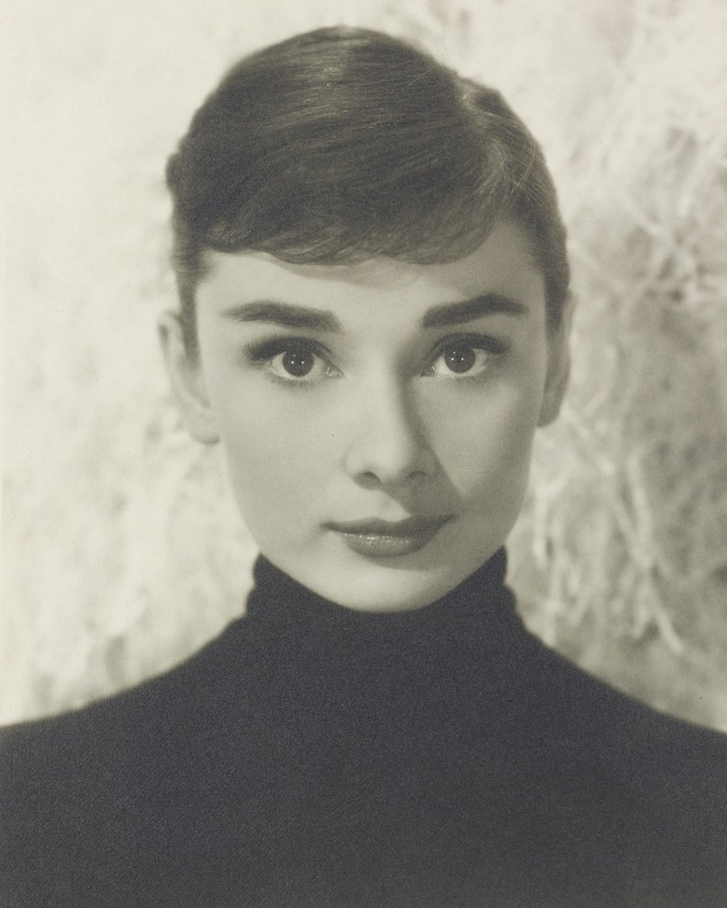 Bud Fraker’s gelatin silver print of Audrey Hepburn, circa 1957