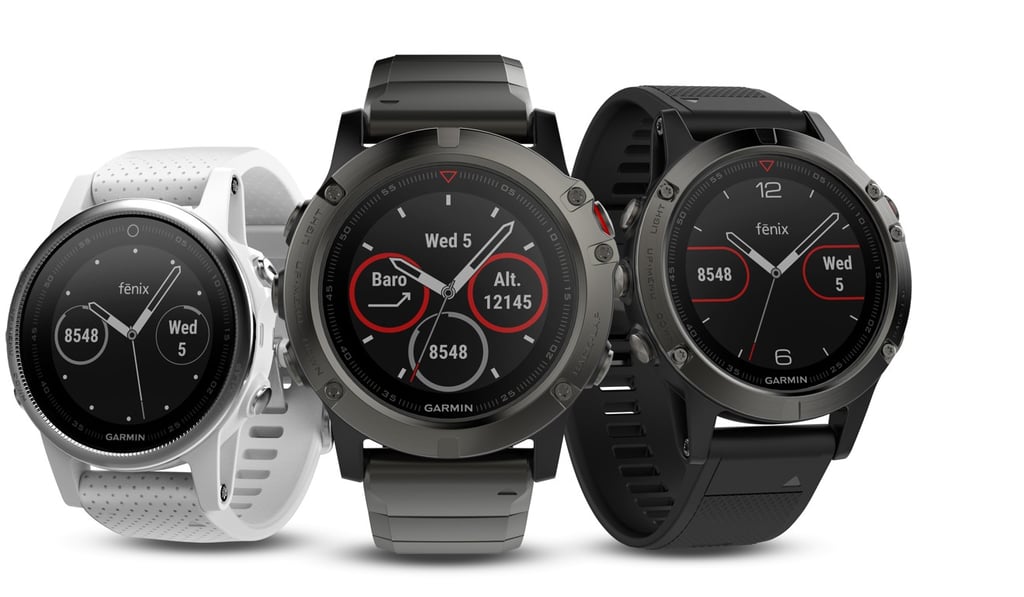 Garmin’s fenix 5 series of sport GPS watches. The US brand was the first to pioneer the GPS watch. Photo: SCMP Handout
