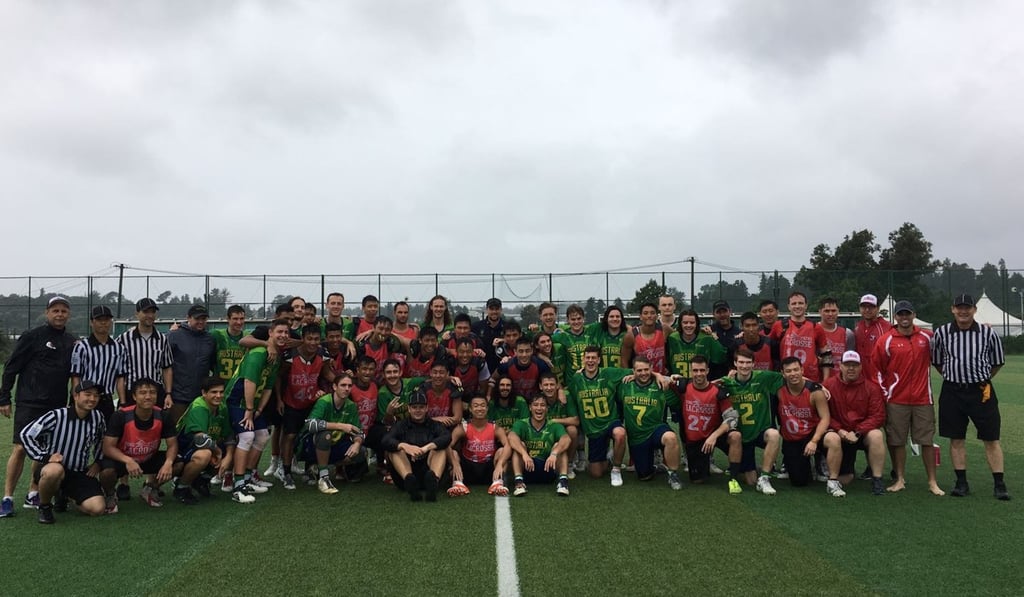 The men’s teams of Hong Kong and Australia. The men’s teams of Hong Kong and Australia.