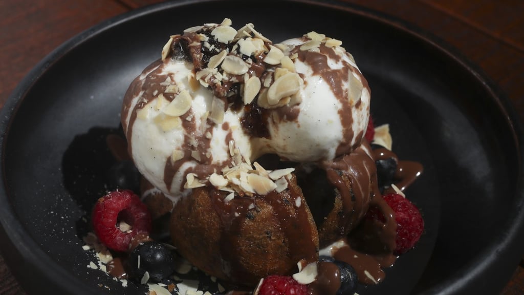 Rice Donut Sundae at Bib n Hops. Photo: Edward Wong