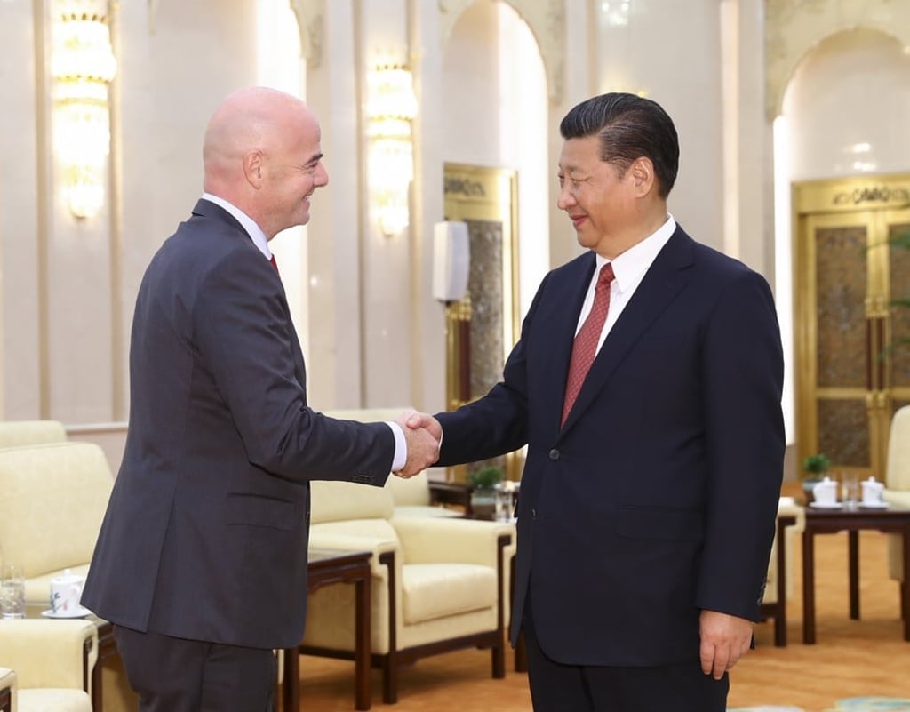 Xi may have wanted to discuss the chances of Beijing stepping in to host the 2022 World Cup if the political turmoil in Qatar affects the tournament. Photo: Xinhua