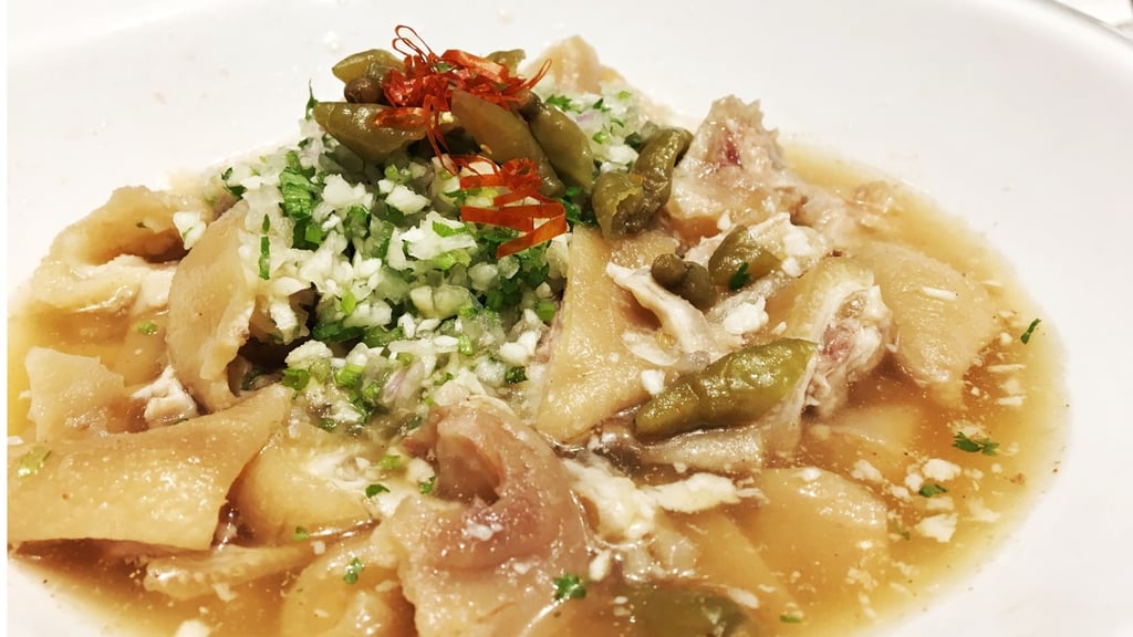 Deep-fried roasted gluten braised with morel mushrooms at George Private Kitchen. Photo: SCMP/Kim Soo-jin