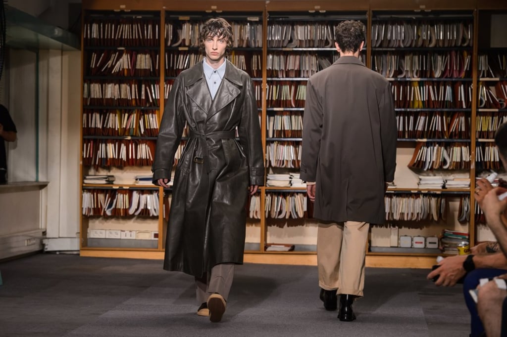 A model presents a creation by Dries Van Noten during the Men's Fashion Week for the Spring and Summer 2018 collection in Paris. Photo: EPA A model presents a creation by Dries Van Noten during the Men's Fashion Week for the Spring and Summer 2018 collection in Paris. Photo: EPA