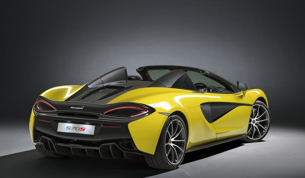 The MaLaren 570S Spider will be unveiled at the McLaren Hong Kong showroom at 11am on Thursday. Photo: Handout