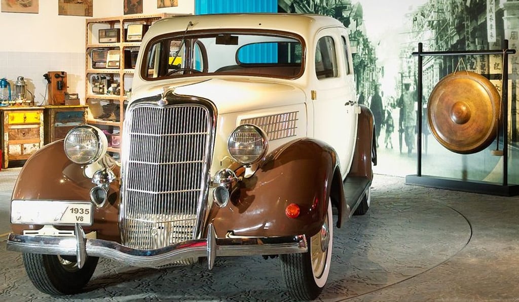 Restored vintage Ford, used to promote Madera Group properties.