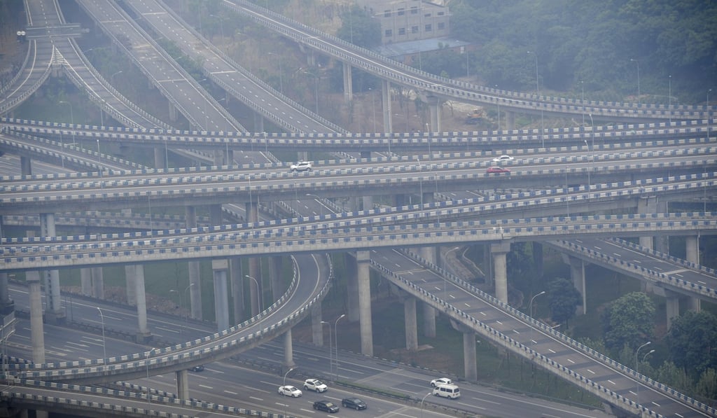 The five-storied Huangjuewan Flyover in Chongqing. Chinese infrastructure is the envy of the world. Photo: EPA