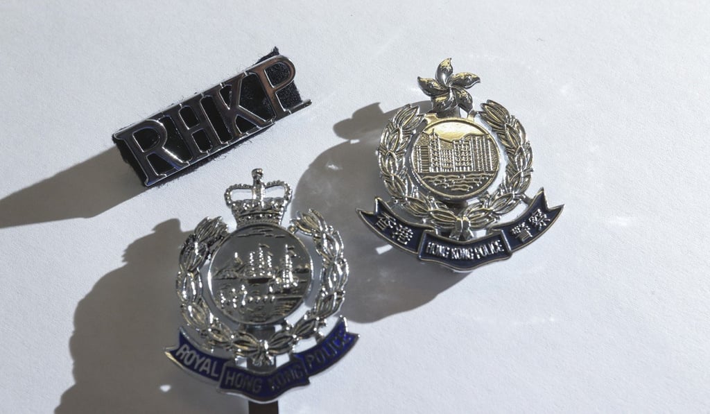 The Royal Hong Kong Police badge was replaced on the stroke of midnight on June 30, 1997. Photo: K.Y. Cheng