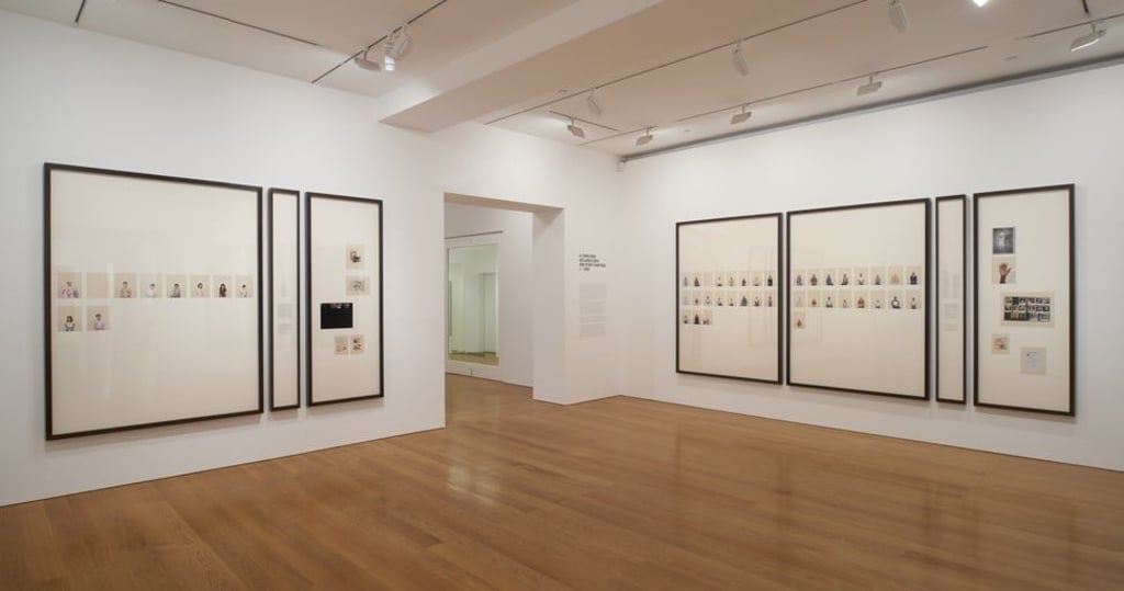 Part of the ‘Portraits and Surrogates’ exhibition by Taryn Simon.