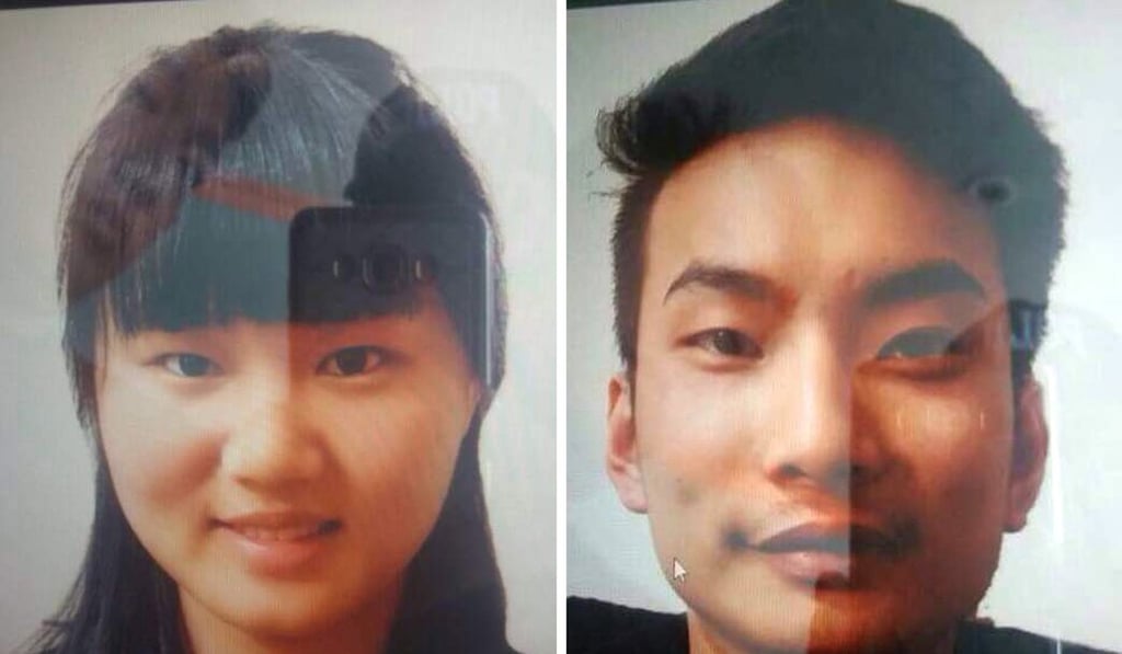 Chinese nationals Meng Lisi (left) and Lee Zingyang are seen in this photo released by the Pakistani Police. The two were abducted by unknown armed men, in Quetta, the provincial capital of restive Balochistan province, Pakistan. Photo: Handout