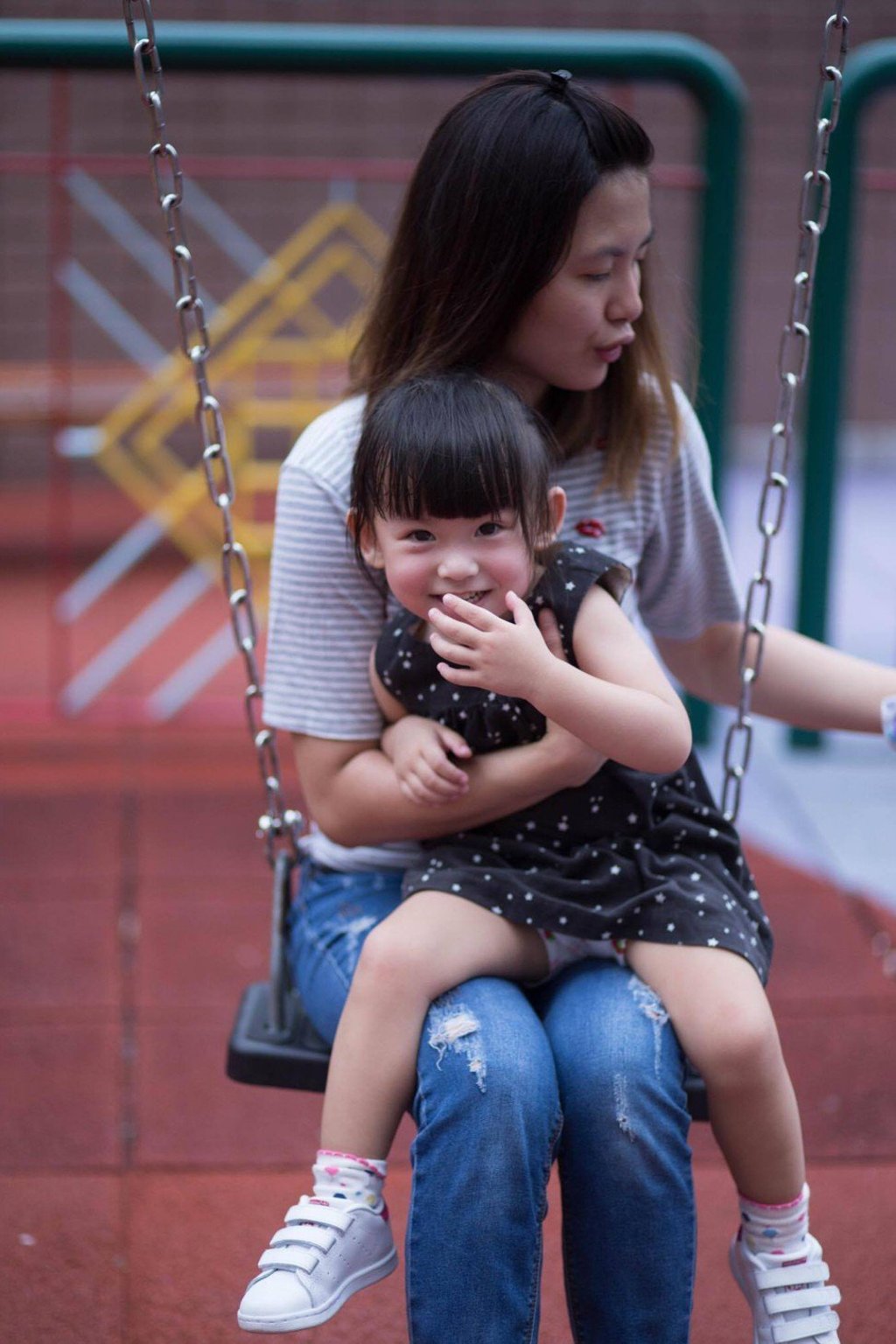 The photos capture the bonds between young mothers and their kids. Photo: Handout