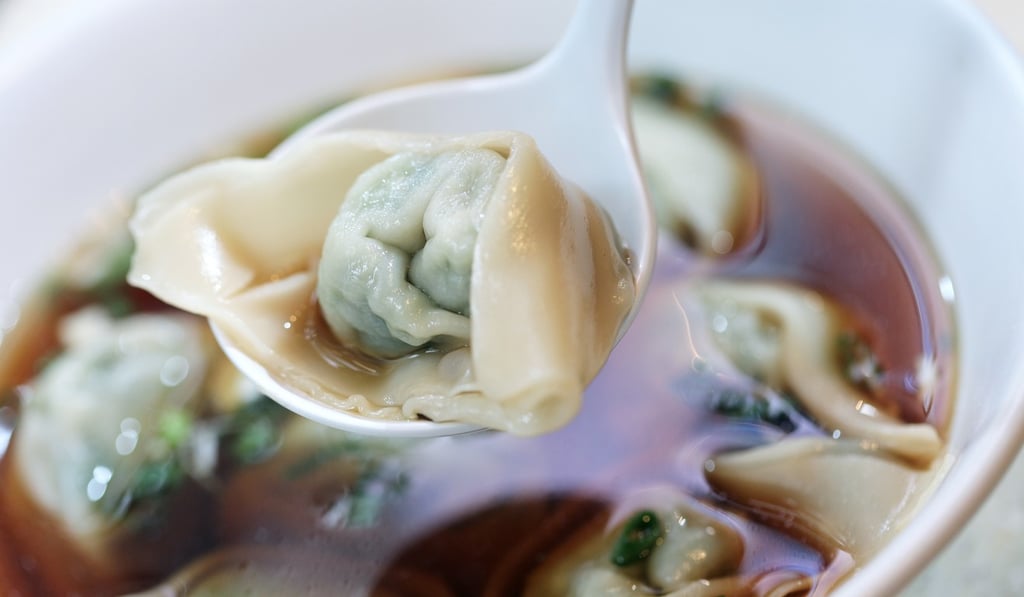 Watercress and pork dumplings at Shanghai Lane Restaurant in Central. Photo: Paul Yeung