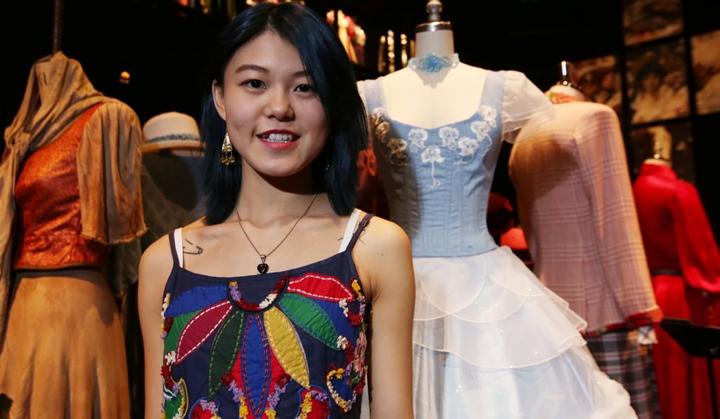 Zora Lai, a graduate in theatre and entertainment arts, with some of her costume designs. Photo: Edmond So