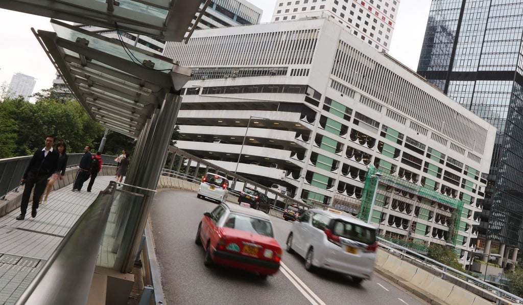 The multi-storey car park on Murray Road in Admiralty will be redeveloped into offices. The loss of hundreds of car park spaces may well worsen congestion in Central. Photo: Felix Wong