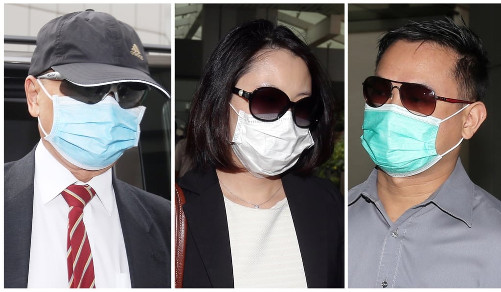 Stephen Chow Heung-wing (left); Mak Wan-ling and Chan Kwun-chung from DR Group. Photo: K. Y. Cheng