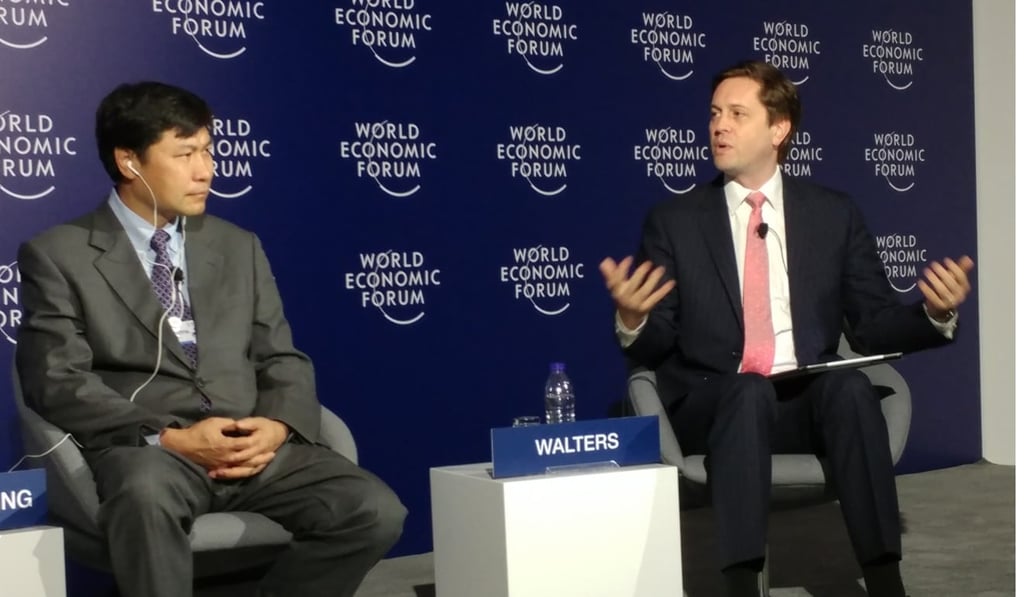 Jeff Walters (right), a partner at Boston Consulting Group and Gao Hongbing (left) dean of AliResearch and vice president of Alibaba Group present their findings at the World Economic Forum in Dalian on June 28. Photo: Enoch Yiu Jeff Walters (right), a partner at Boston Consulting Group and Gao Hongbing (left) dean of AliResearch and vice president of Alibaba Group present their findings at the World Economic Forum in Dalian on June 28. Photo: Enoch Yiu