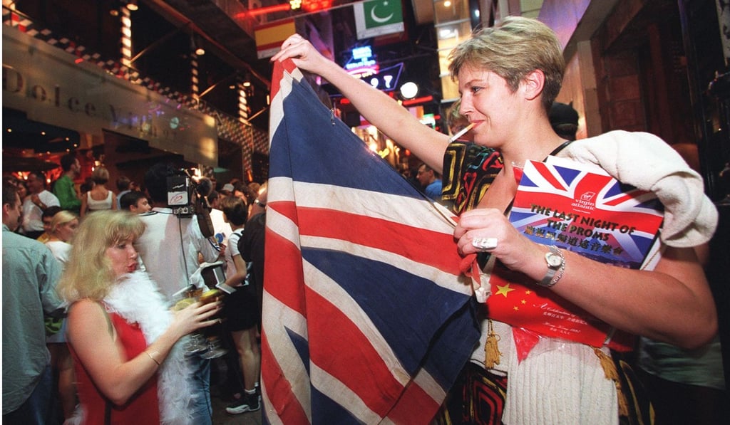 People party in Lan Kwai Fong on June 29, 1997, just ahead of the handover. In 1997, Hongkongers were extremely optimistic about the future. Photo: AFP People party in Lan Kwai Fong on June 29, 1997, just ahead of the handover. In 1997, Hongkongers were extremely optimistic about the future. Photo: AFP