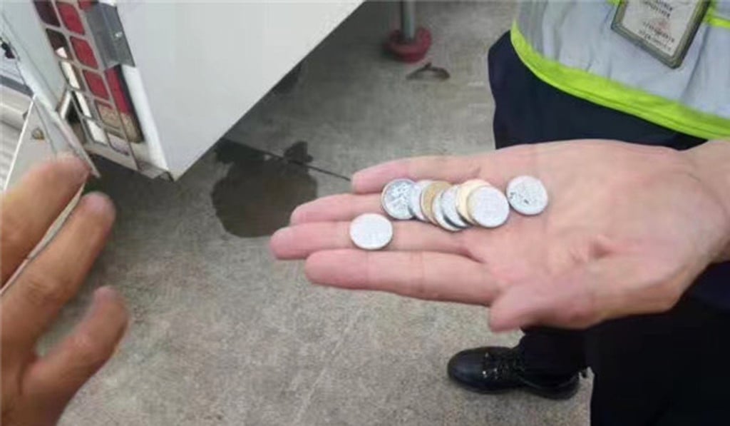 The captain warned the coins could have caused engine failure. Photo: Handout