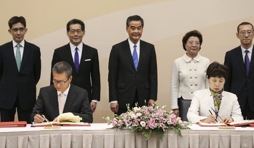 The two agreements signed on Wednesday take effect immediately. Photo: Dickson Lee