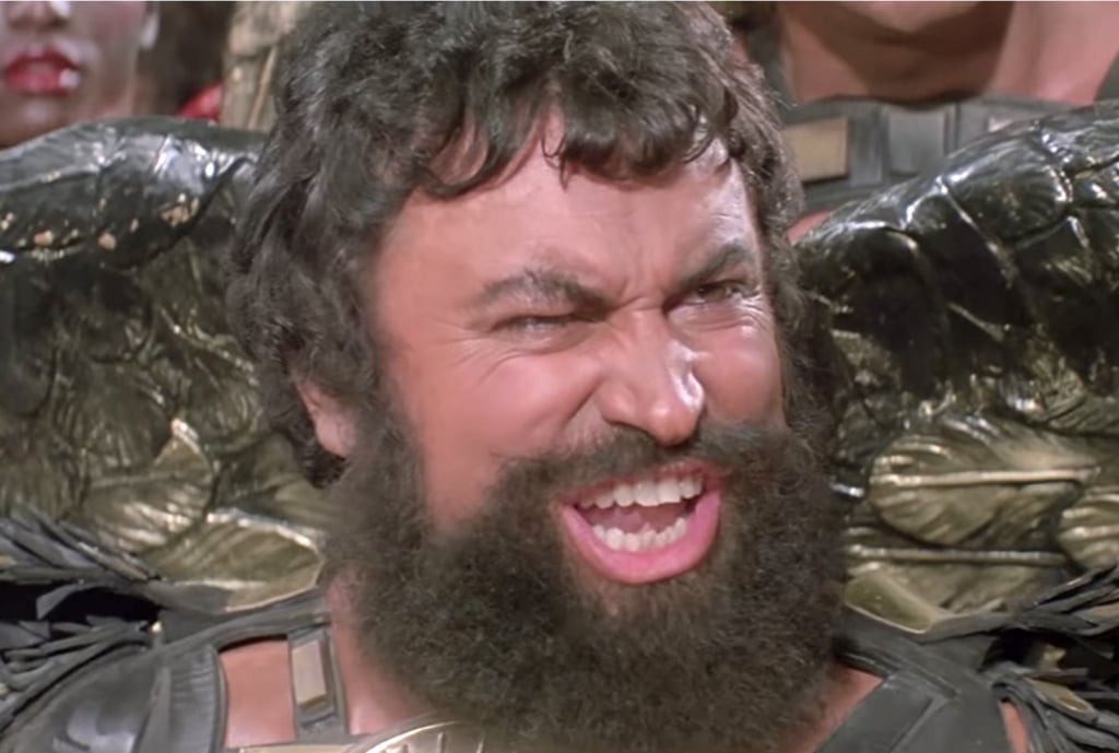 This is the man foreign minister Qian Qichen wanted to MC at the handover! Brian Blessed as Prince Vultan in the film Flash Gordon.