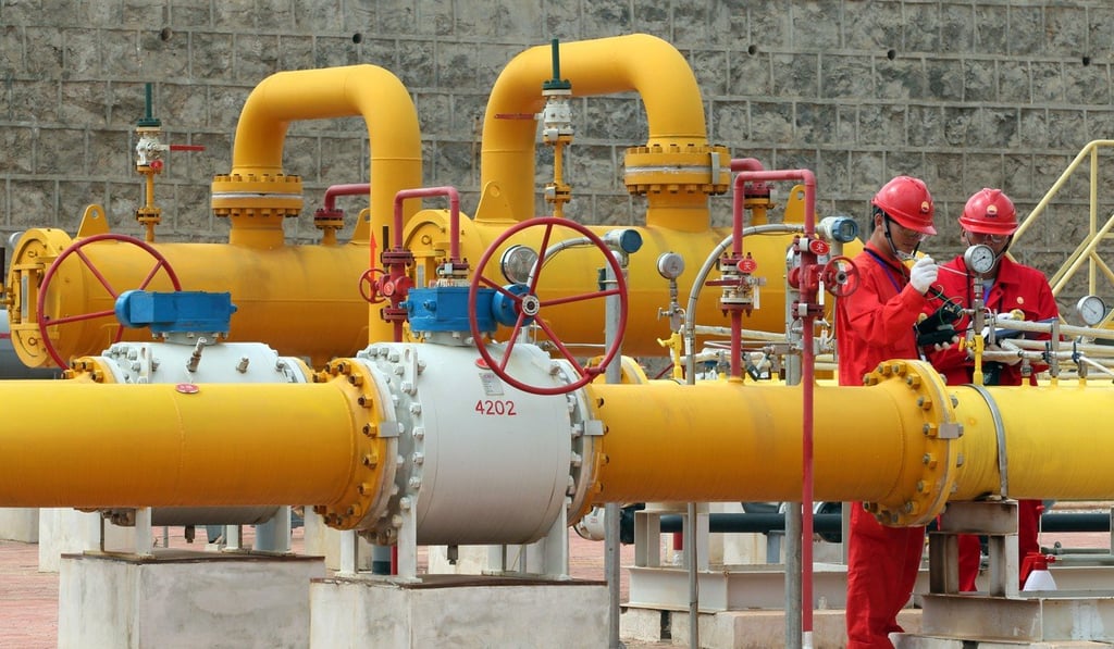 A natural gas pipeline in Azerbaijan is one of nine projects to receive loans from the AIIB in 2016. Photo: ImagineChina