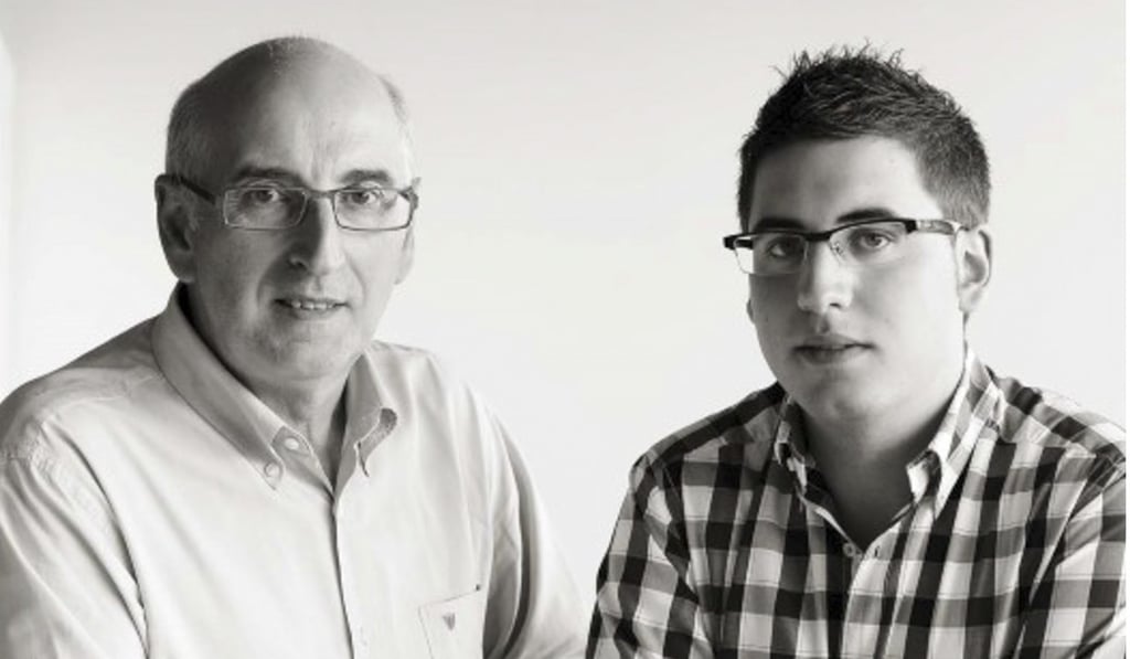 Juan Carlos López de Lacalle (left) and son Carlos. Photo: Artadi