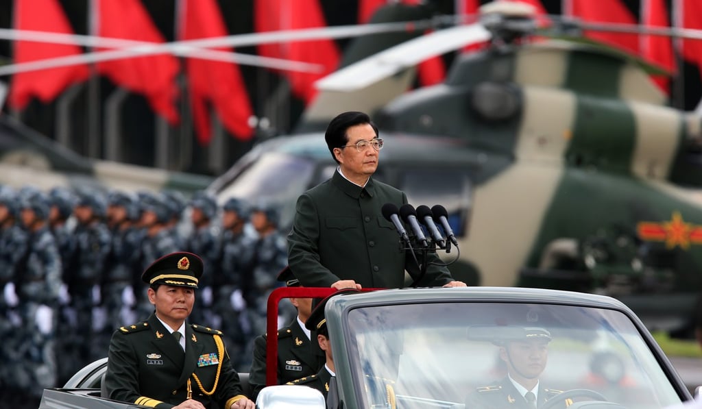 Hu Jintao inspects the PLA troops at Shek Kong in 2012. Photo: Sam Tsang