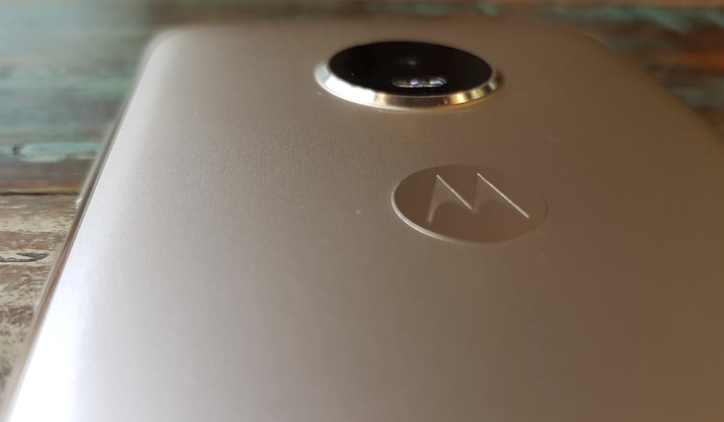 The Moto G5 Plus has a mostly plastic body that feels less premium than a lot of 2017 phones. Photo: Ben Sin