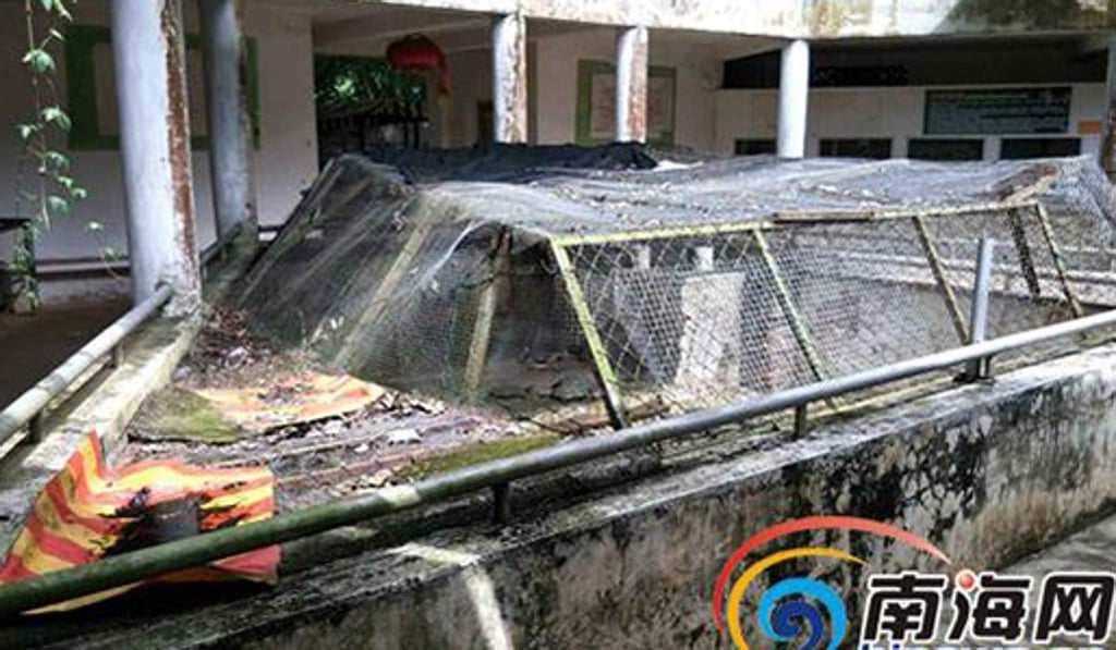 The appalling condition of one of China’s many zoos. Photo: Handout