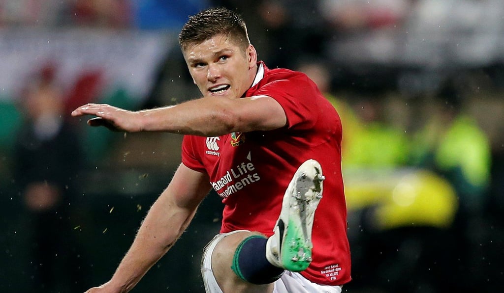 Owen Farrell kicked the winning points. Photo: Reuters