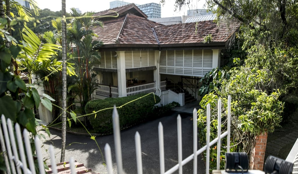 The Lee family bungalow at 38 Oxley Road. Photo: EPA The Lee family bungalow at 38 Oxley Road. Photo: EPA