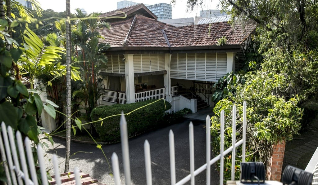 The house at 38 Oxley Road, the residence of Singapore’s first prime minister, Lee Kuan Yew. Photo: EPA