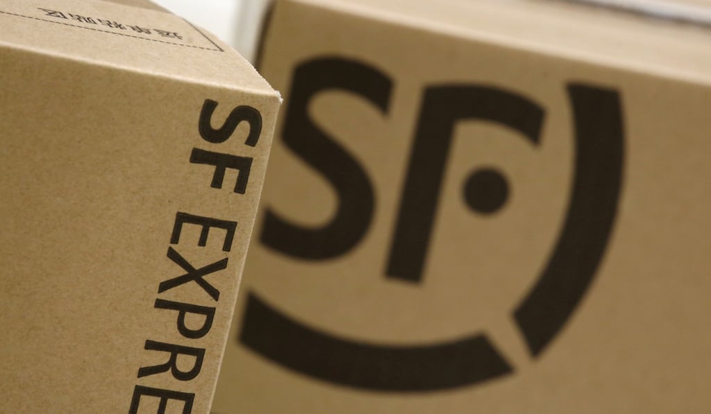 SF-themed instant scratch lottery cards can be purchased from the SF courier whenever users receive a parcel. Photo: Reuters