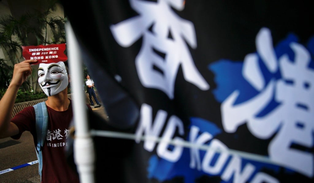Pro-independence activists take part in a march on July 1 in Hong Kong, marking the 20th anniversary of Hong Kong's handover to Chinese sovereignty from British rule. Photo: Reuters