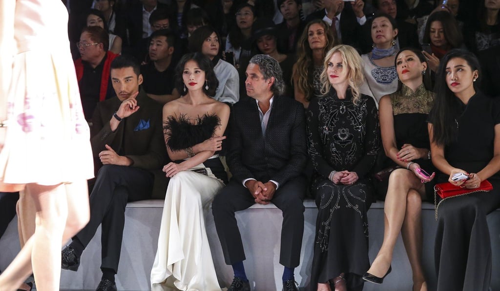 Li Chiling, Raphael Le Masne de Chermont, Nicole Kidman, Li Chiling, Qiqi and Hu Bing during Shanghai Tang's 20th anniversary celebration in Shanghai presenting it's spring/summer 2015 collection