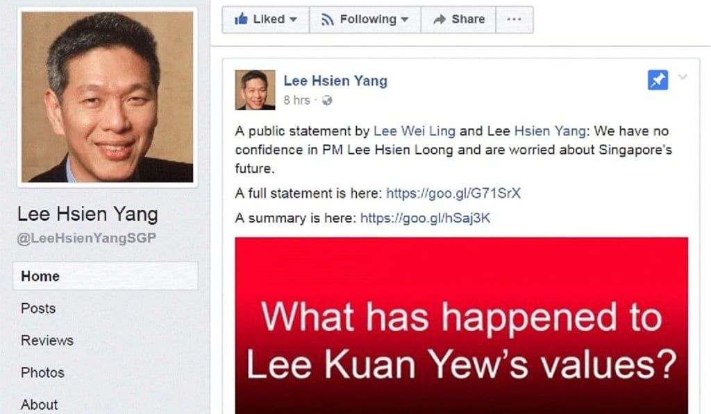 The Facebook post by Lee Hsien Yang, coordinated with his sister Lee Wei Ling, blew the lid wide open on the family row.