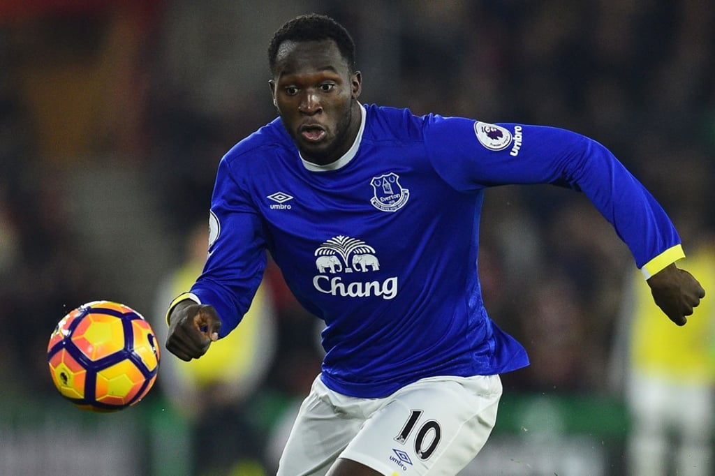Romelu Lukaku in action for Everton. Photo: AFP