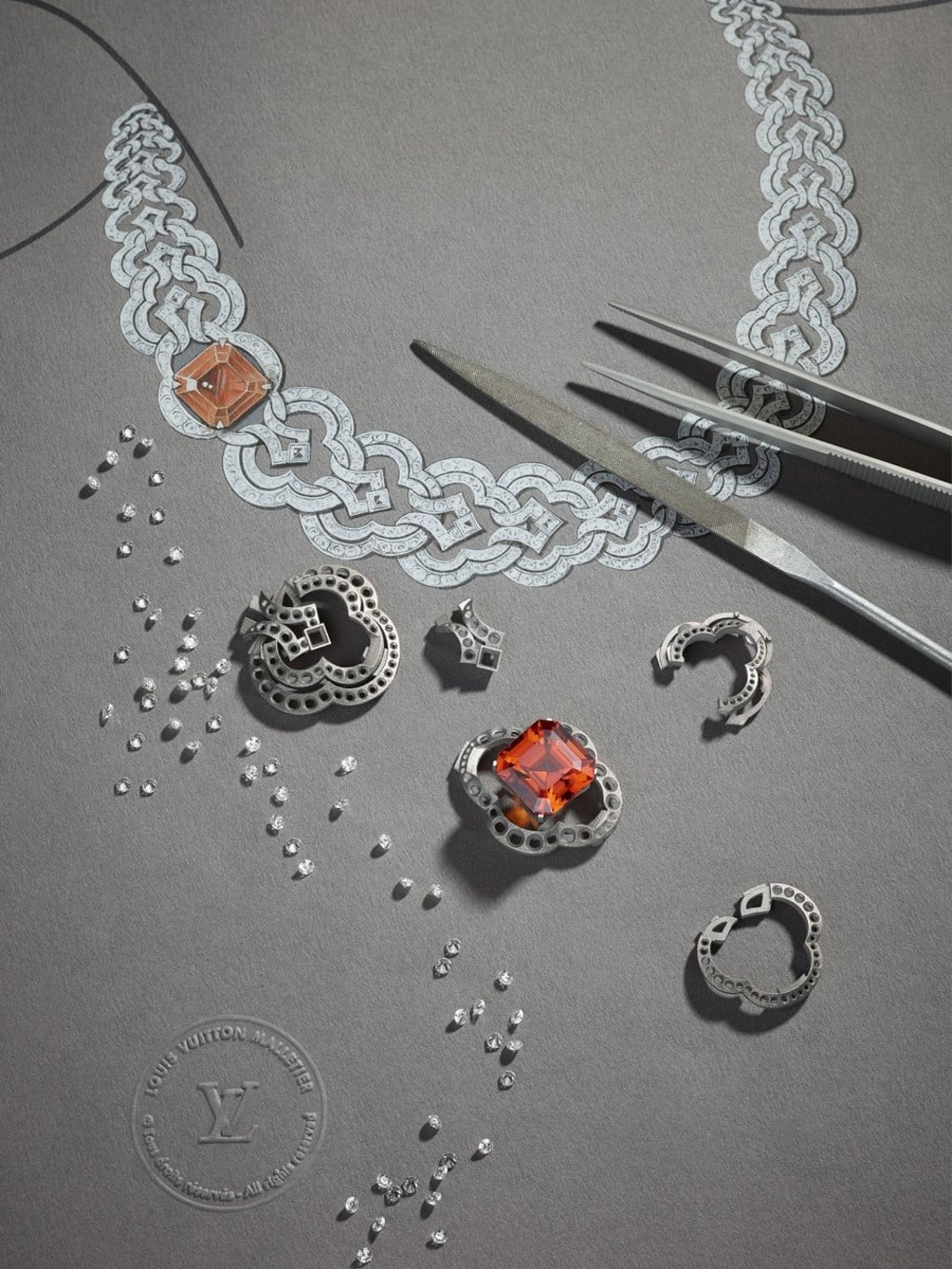 A piece from Louis Vuitton’s new high jewellery collection, Conquêtes