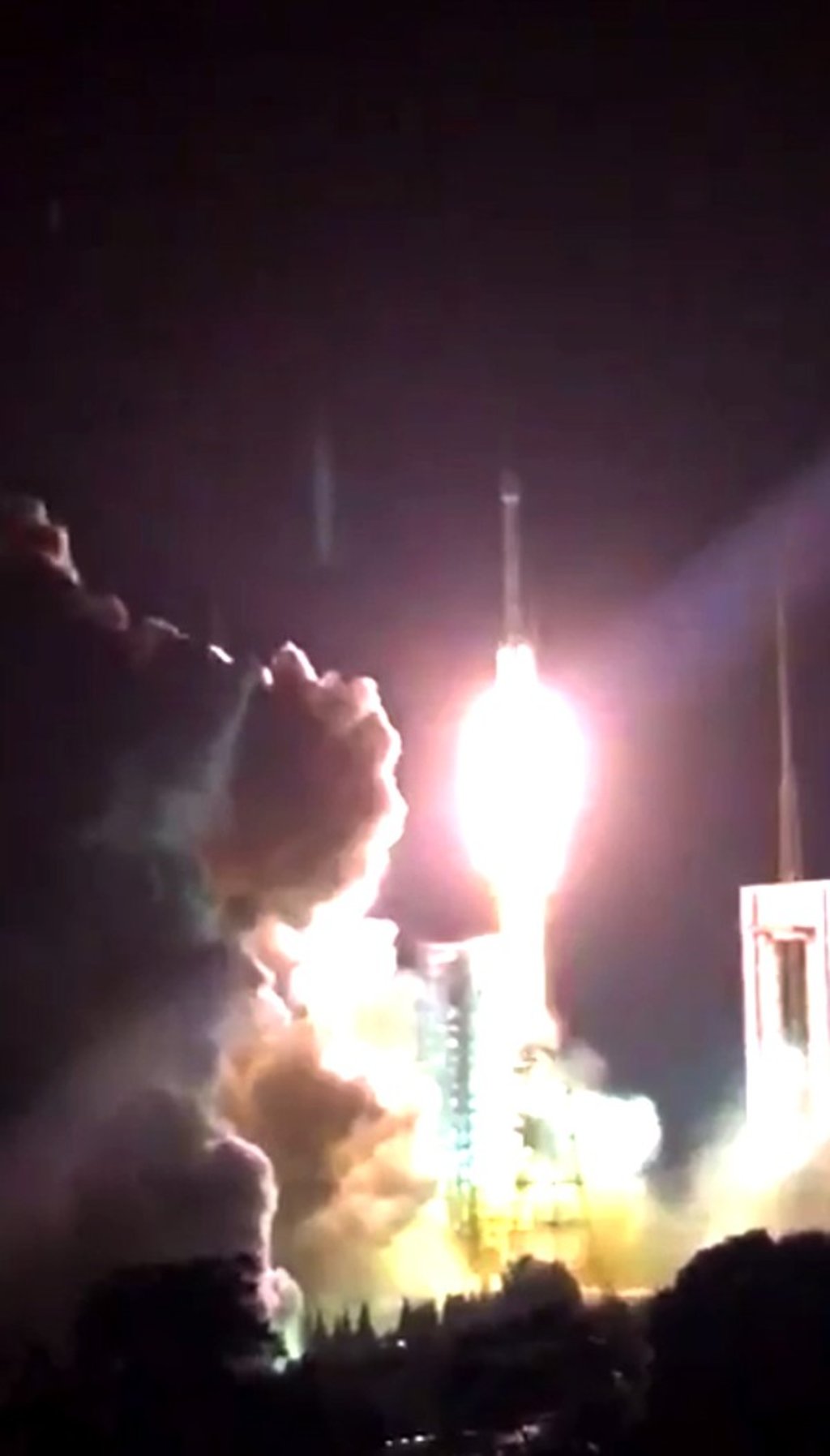 The Long March 3B, carrying the ChinaSat 9A probe, launches from Sichuan province on June 19. Photo: Handout