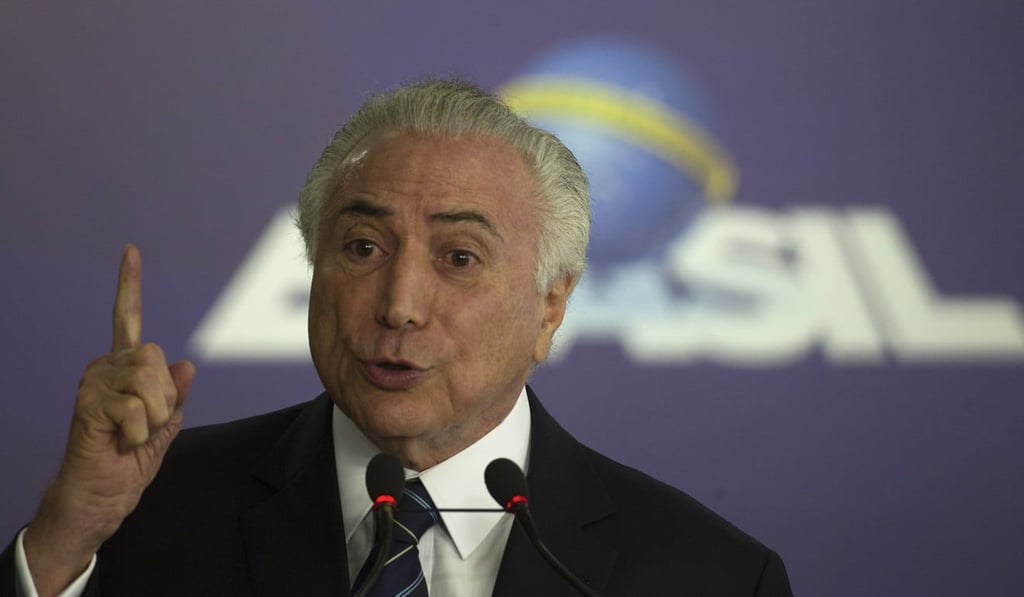 Brazil President Michel Temer. Photo: EPA