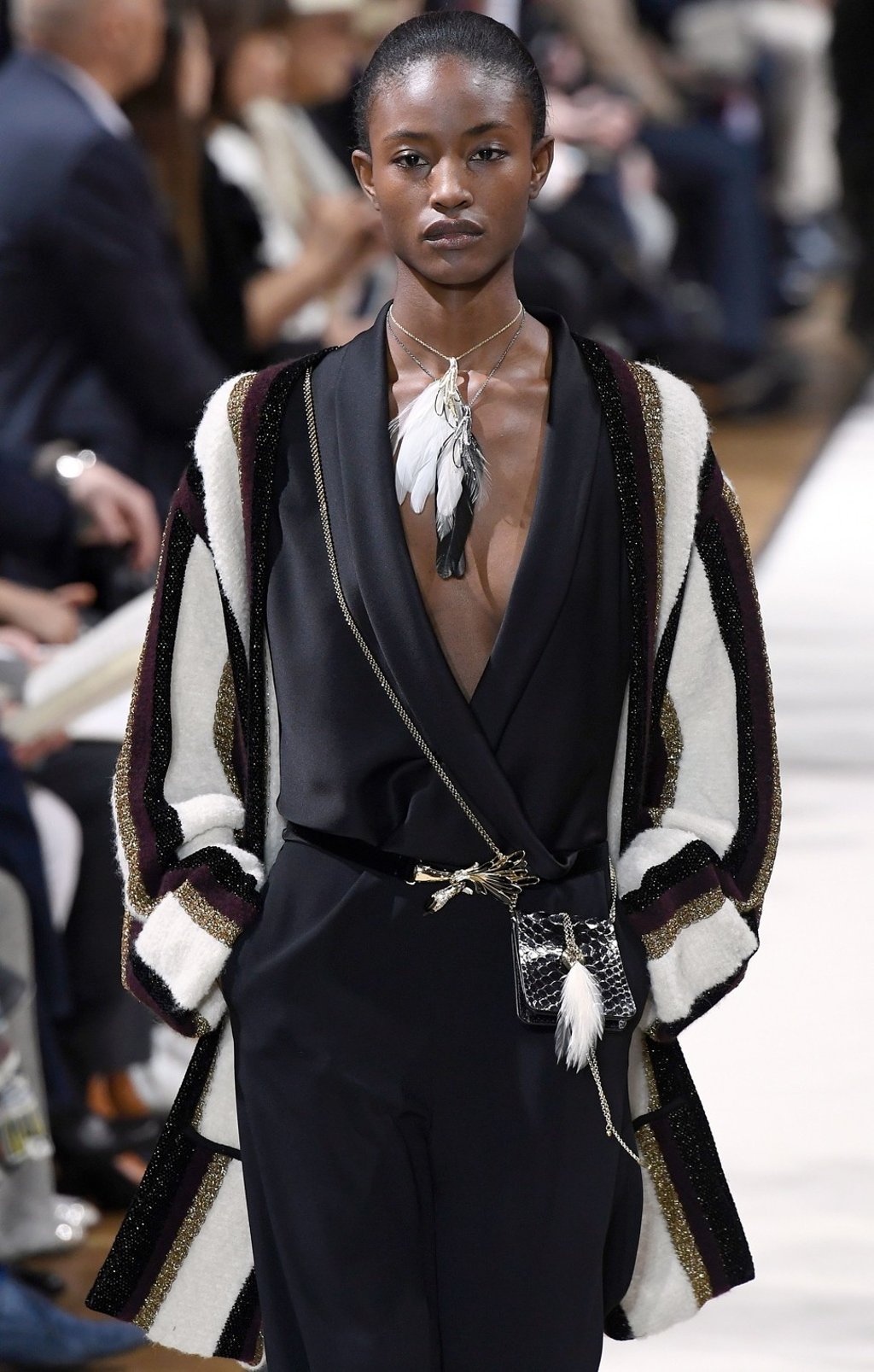 A Lanvin creation from the autumn-winter 2017-2018 ready-to-wear collection show in Paris in March. Photo: AFP