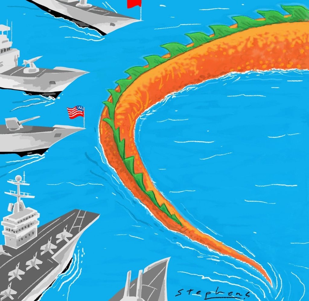 As China rises in power, the Western-built and US-led international ­order, particularly the UN Convention on the Law of the Sea, continues to haemorrhage, and there is really little Asean or the US can do about it. Illustration: Craig Stephens