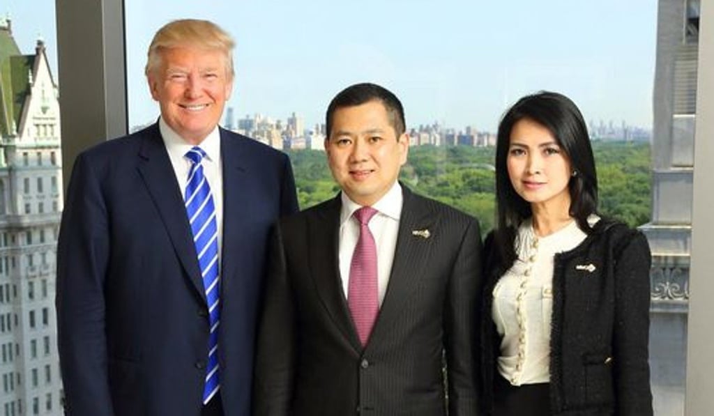 Donald Trump Hary Tanoesoedibjo and his wife Liliana. Photo: Trump Hotel Collection
