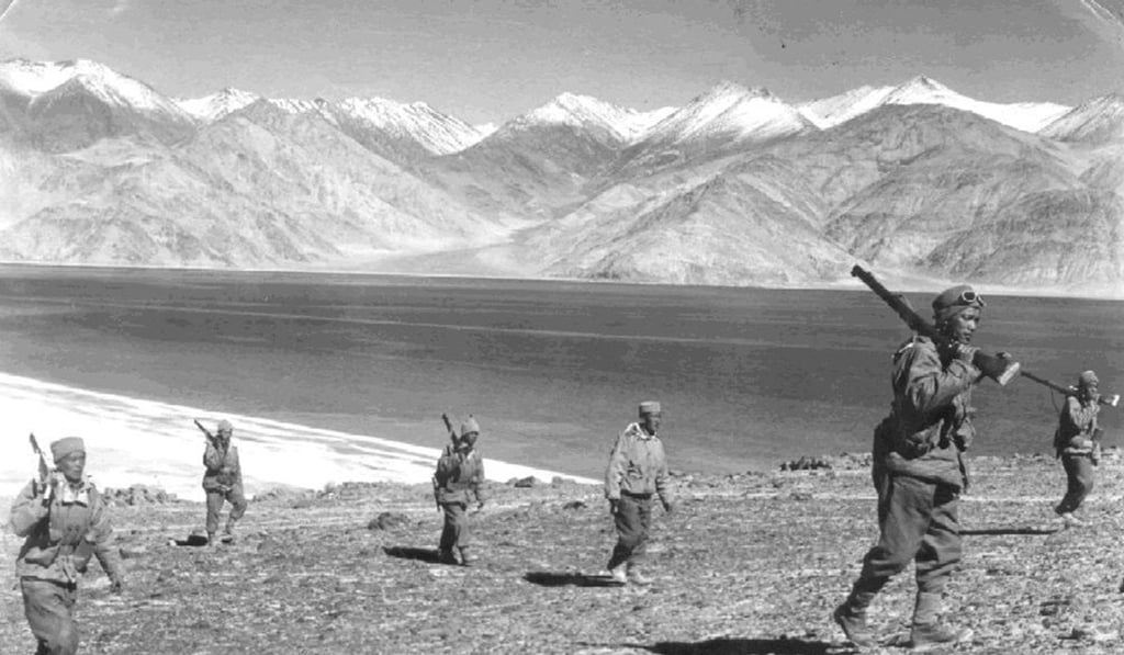 Indian soldiers are shown on patrol in 1962 during the Sino-Indian war. Photo: SCMP Pictures