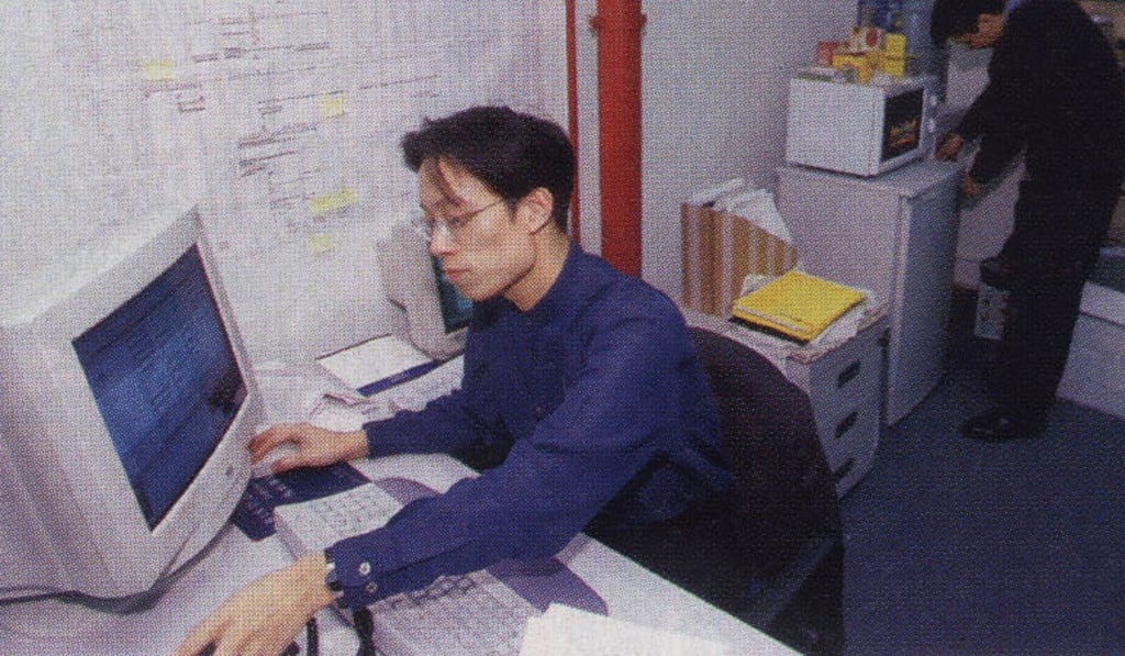 Yat Siu at his Wan Chai office, in 1998.