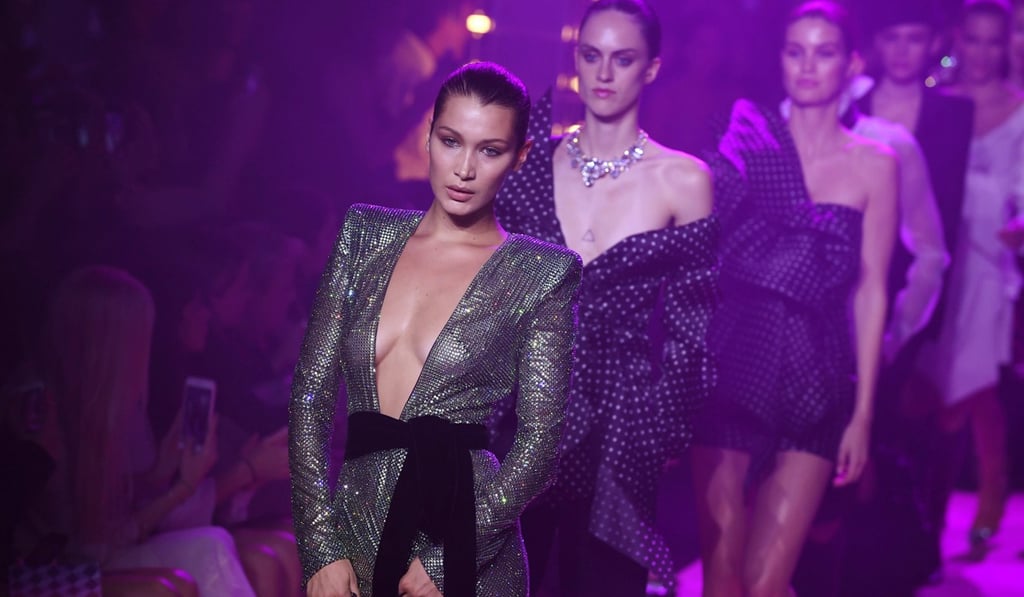 Alexandre Vauthier’s numbers celebrated femininity. Photo: EPA Alexandre Vauthier’s numbers celebrated femininity. Photo: EPA