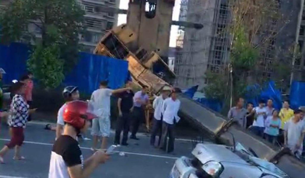 The aftermath of the accident. Photo: Qq.com
