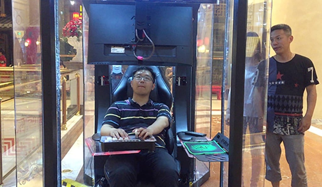 A man enjoys the hubby hatch, while another looks on ... perhaps jealously? Photo: Handout