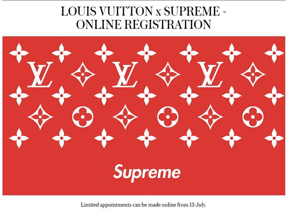 Louis vuitton supreme pattern outlet